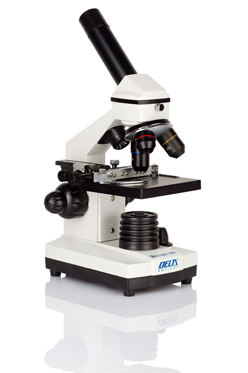 foto Mikroskop Delta Optical BioLight 200 s přídavným napájecím adaptérem + „žraločí zub“