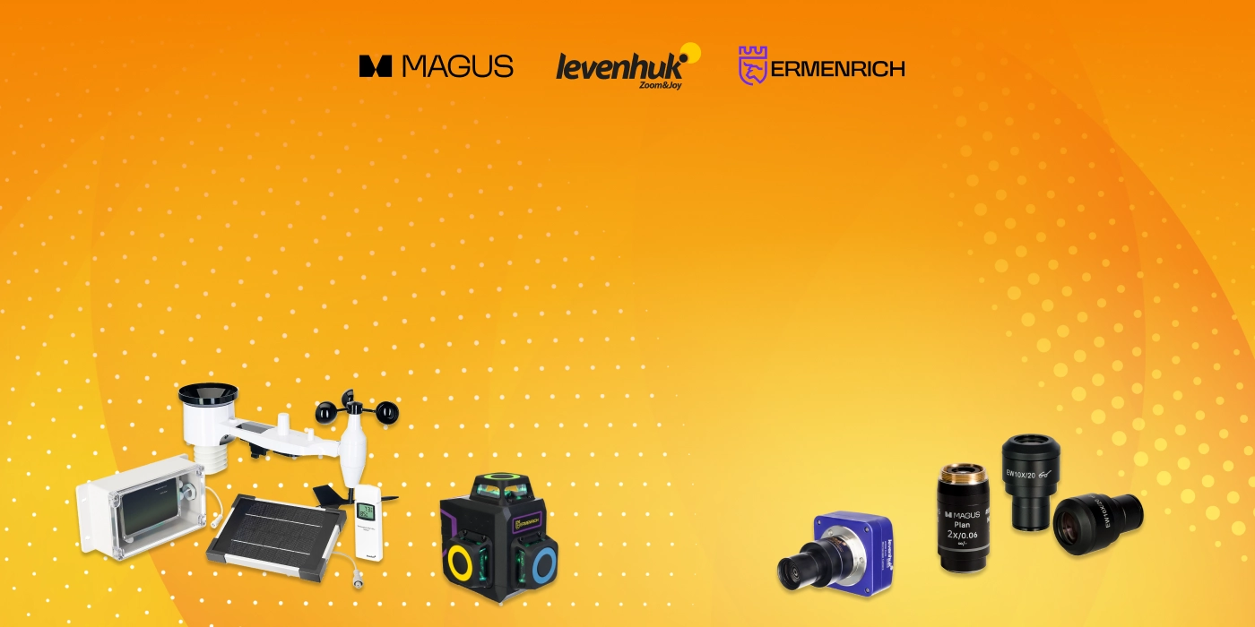 Objevte novinky od značek Levenhuk, MAGUS a Ermenrich