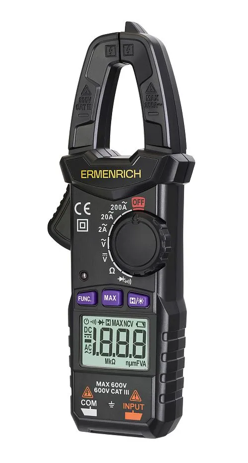 snímek Digitální klešťový měřič Ermenrich Ping MK10,  1