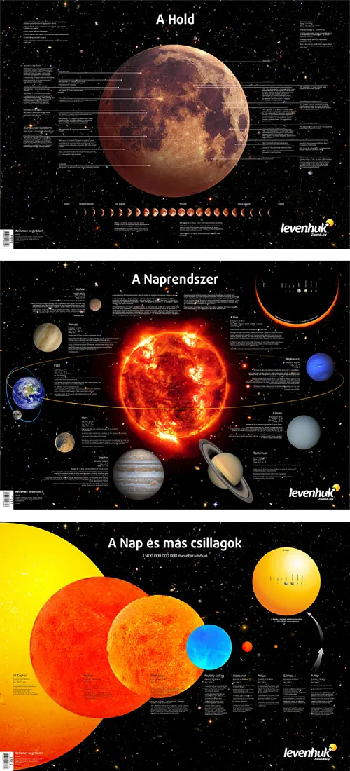 obrázek Sada plakátů Levenhuk s vesmírnou tématikou