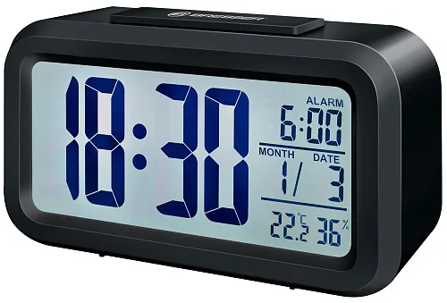 snímek Hodiny s budíkem Bresser MyTime Duo LCD, černé