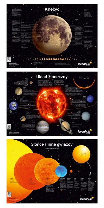 obrázek Sada plakátů Levenhuk s vesmírnou tématikou
