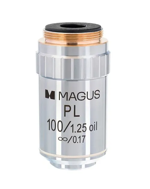 obrázek Rovinný objektiv s korekcí na nekonečno MAGUS MP100 OIL 100x/1,25 ∞/0,17,  1