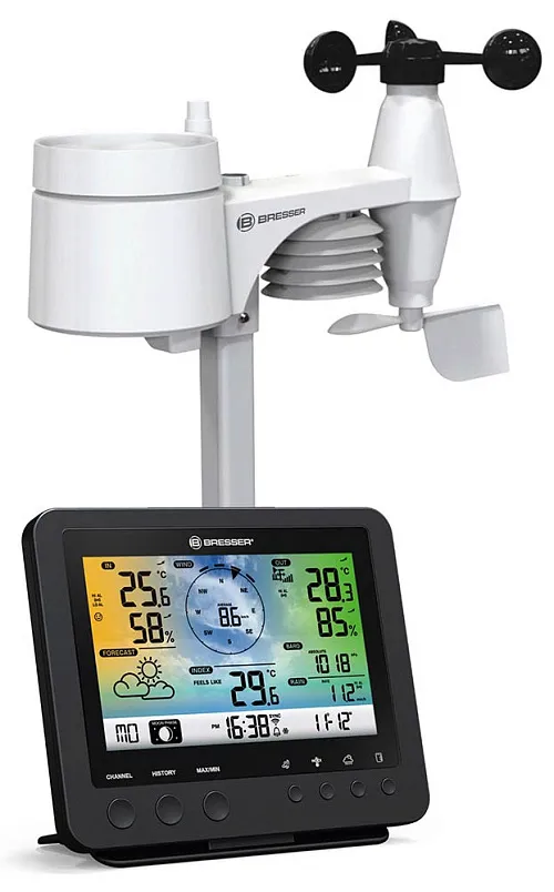 snímek Meteostanice Bresser 5v1 s Wi-Fi a barevným displejem, černá