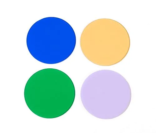 obrázek Sada barevných filtrů MAGUS LF4.2 (modrý, zelený, žlutý, matné sklo),  1