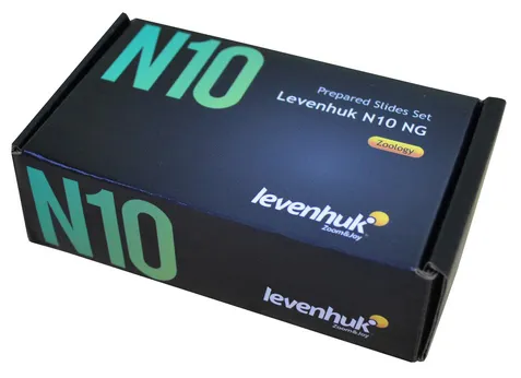 snímek Sada preparátů připravených k pozorování mikroskopem Levenhuk N10 NG