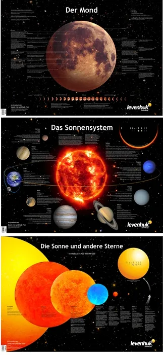 obrázek Sada plakátů Levenhuk s vesmírnou tématikou,  2