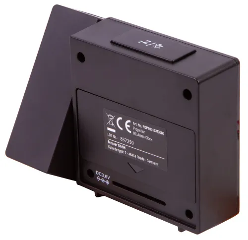 fotografie Hodiny Explore Scientific RC s digitálním projektorem teploměrem pro vnitřní použití, černá barva,  12