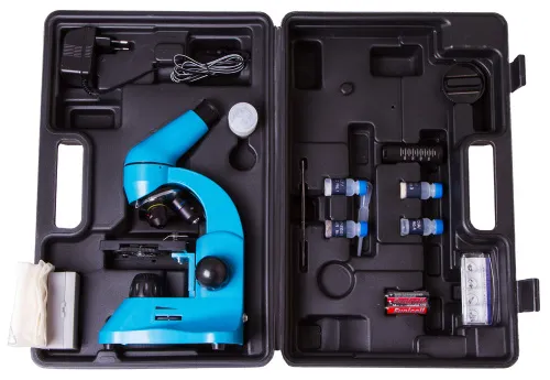 fotografie Mikroskop Levenhuk Rainbow 50L Azure\Azur - Vystavený předmět,  17