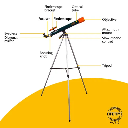 obrázek Hvězdářský dalekohled Levenhuk LabZZ T2,  13