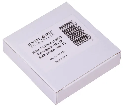 foto Filtr Explore Scientific tmavě žlutá N15 1,25",  6