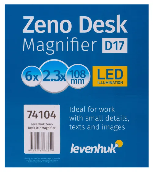 fotografie Lupa Levenhuk Zeno Desk D17 - Vystavený předmět,  13