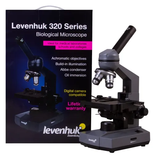 foto Biologický monokulární mikroskop Levenhuk 320 PLUS - Vystavený předmět,  16