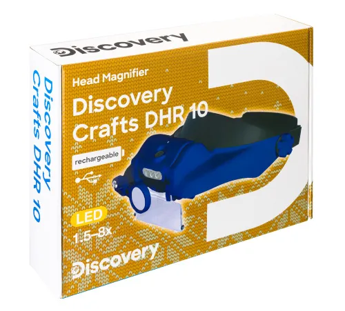 obrázek Dobíjecí náhlavní lupa Levenhuk Discovery Crafts DHR 10,  11