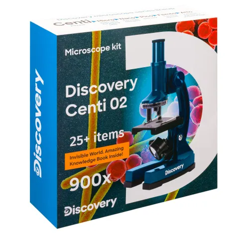 fotografie Mikroskop Levenhuk Discovery Centi 02 s knížkou - Vystavený předmět,  14