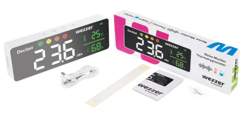 obrázek Termohygrometr s monitorem hluku Levenhuk Wezzer Teo TH70,  2
