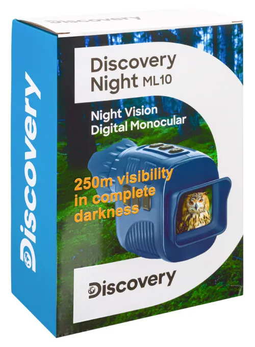 foto Digitální monokulární dalekohled s nočním viděním se stativem Levenhuk Discovery Night ML10,  14