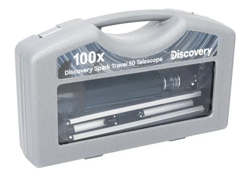 fotografie Hvězdářský dalekohled Levenhuk Discovery Spark Travel 50 s knížkou,  3