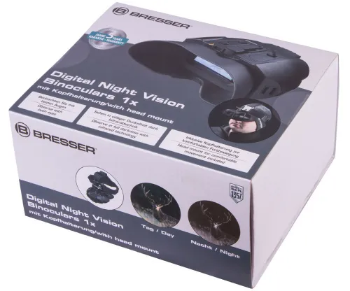 foto Digitální binokulární dalekohled pro noční vidění Bresser 1–2x s uchycením na hlavu,  14