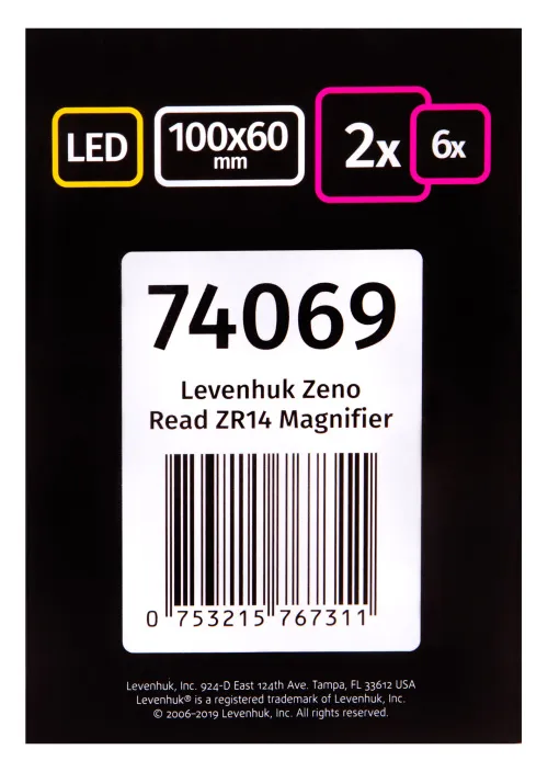 foto Lupa Levenhuk Zeno Read ZR14,  14