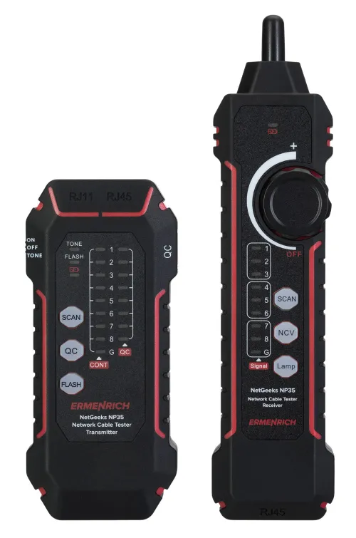 fotografie Tester síťových kabelů Ermenrich NetGeeks NP35,  3