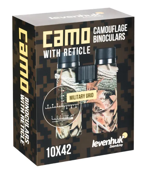 obrázek Binokulární dalekohled se zaměřovačem Levenhuk Camo 10x42,  14