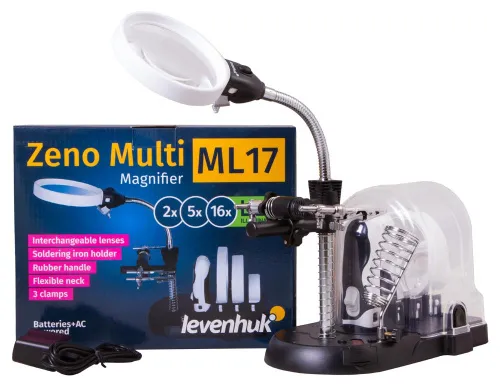 foto Lupa Levenhuk Zeno Multi ML17 černá - Vystavený předmět,  2