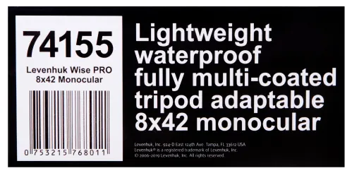 foto Monokulární dalekohled Levenhuk Wise PRO 8x42,  14