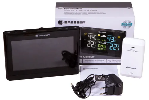 snímek Meteostanice Bresser s barevným displejem, černá,  2