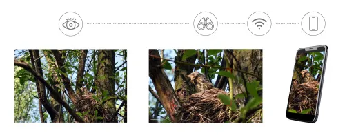 obrázek Digitální fotomonokulární dalekohled Levenhuk Kelvin Snap 8x25,  5