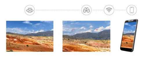 obrázek Digitální fotomonokulární dalekohled Levenhuk Kelvin Snap 8x25,  7