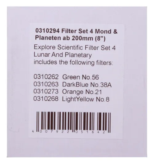 fotografie Sada filtrů N4 Explore Scientific,  6