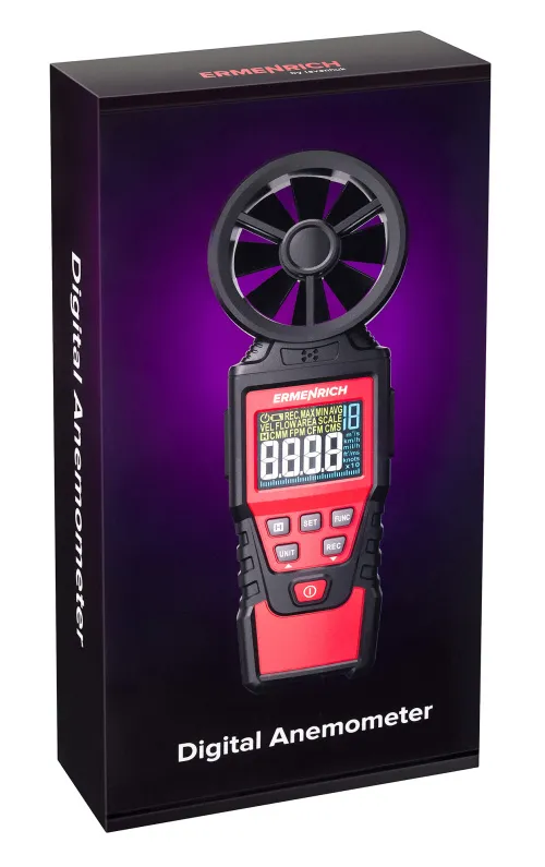 obrázek Digitální anemometr Ermenrich Seek DN30,  8