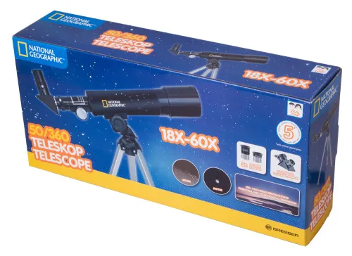 snímek Hvězdářský dalekohled Bresser National Geographic 50/360 AZ,  9