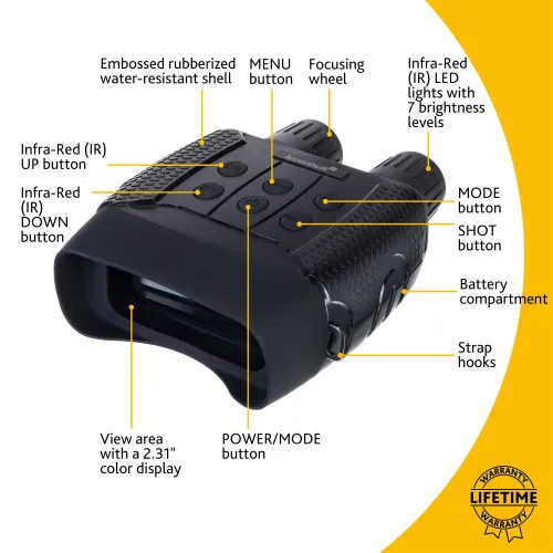 obrázek Digitální binokulární dalekohled s nočním viděním Levenhuk Halo 13X,  13