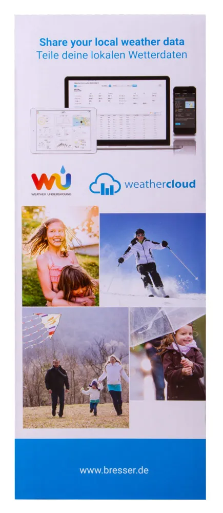 snímek Meteostanice Bresser 5v1 s Wi-Fi a barevným displejem, černá,  14