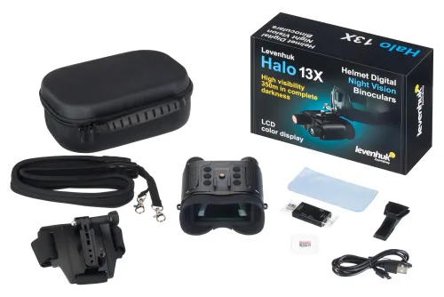 snímek Digitální binokulární dalekohled s nočním viděním Levenhuk Halo 13X Helmet,  2