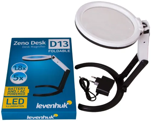foto Lupa Levenhuk Zeno Desk D13,  3