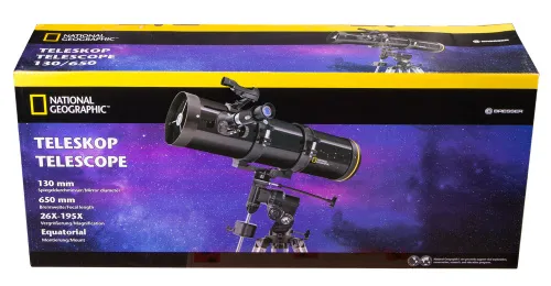snímek Hvězdářský dalekohled Bresser National Geographic 130/650 EQ,  8