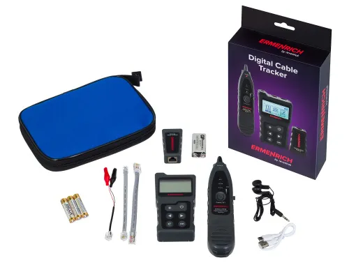 foto Digitální přístroj pro sledování kabelů Ermenrich NetGeeks NP40,  2