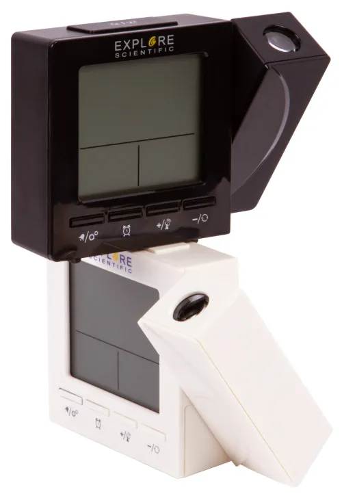 fotografie Hodiny Explore Scientific RC s digitálním projektorem teploměrem pro vnitřní použití, černá barva,  3