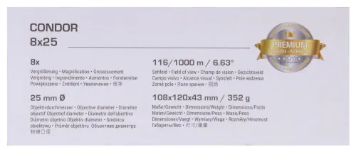snímek Binokulární dalekohled Bresser Condor UR 8x25,  16