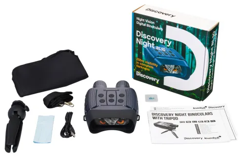 fotografie Digitální binokulární dalekohled s nočním viděním se stativem Levenhuk Discovery Night BL10,  2
