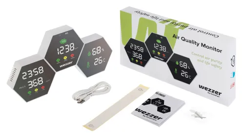 foto Monitor kvality ovzduší Levenhuk Wezzer Air PRO DM50,  2