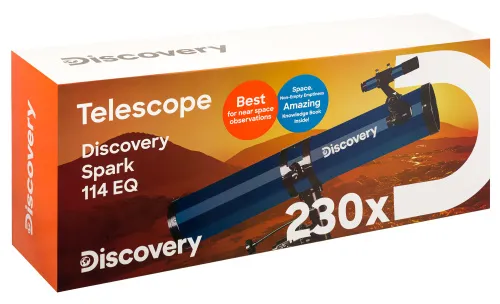 fotografie Hvězdářský dalekohled Levenhuk Discovery Spark 114 EQ s knížkou,  15