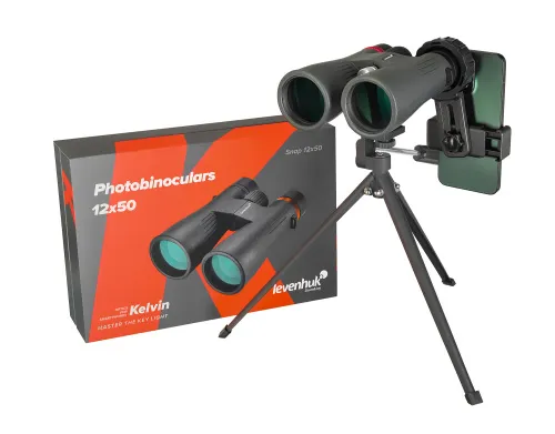 obrázek Fotobinokulární dalekohled Levenhuk Kelvin Snap 12x50,  2