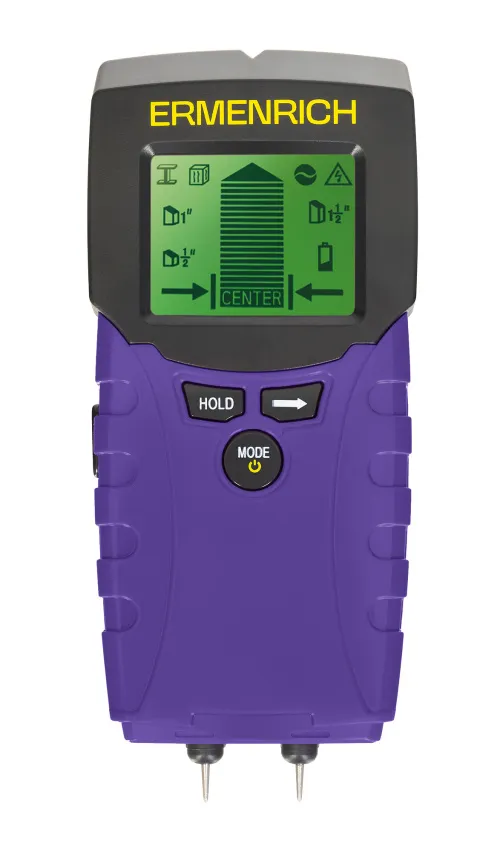 snímek Stavební detektor a detektor vlhkosti 2 v 1 Ermenrich Ping TM100,  2