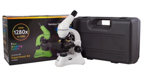 foto Mikroskop Levenhuk Rainbow 50L PLUS Moonstone - Vystavený předmět,  17