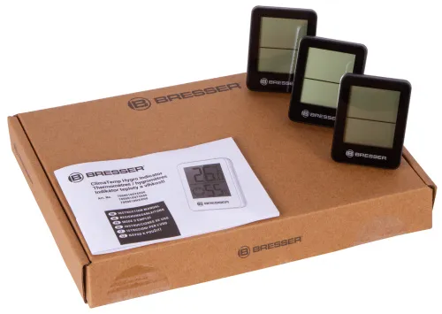 obrázek Sada Bresser Temeo s vlhkoměrem, 3dílná, černá barva,  6