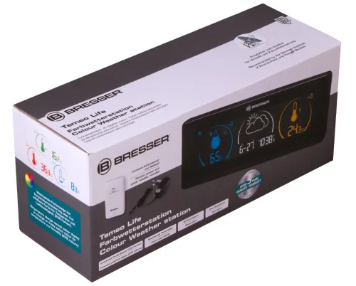 foto Meteostanice Bresser Temeo Life s barevným displejem, černá,  9